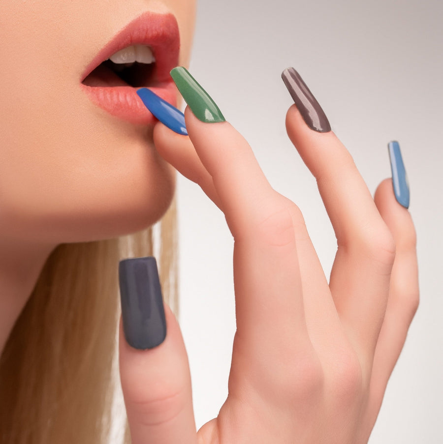 close up of woman using ipolish nails