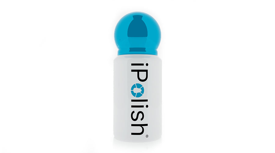 Sparkling top coat blue cap bottle
