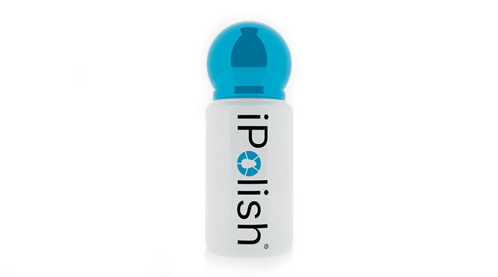 Sparkling top coat blue cap bottle